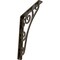 Ekena Millwork Tristan Wrought Iron Bracket, (Single center brace), Antiqued Pale Gold 1 1/2"W x 10"D x 12"H BKTM01X10X12STNAPG - alternate 1